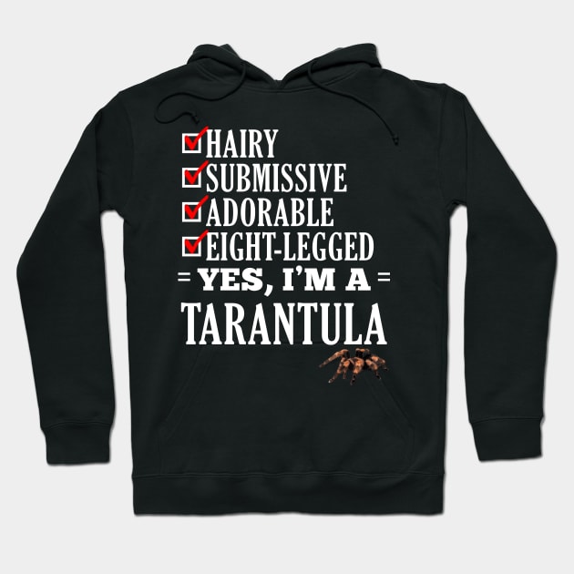 Funny Tarantula Quote Hoodie by giovanniiiii